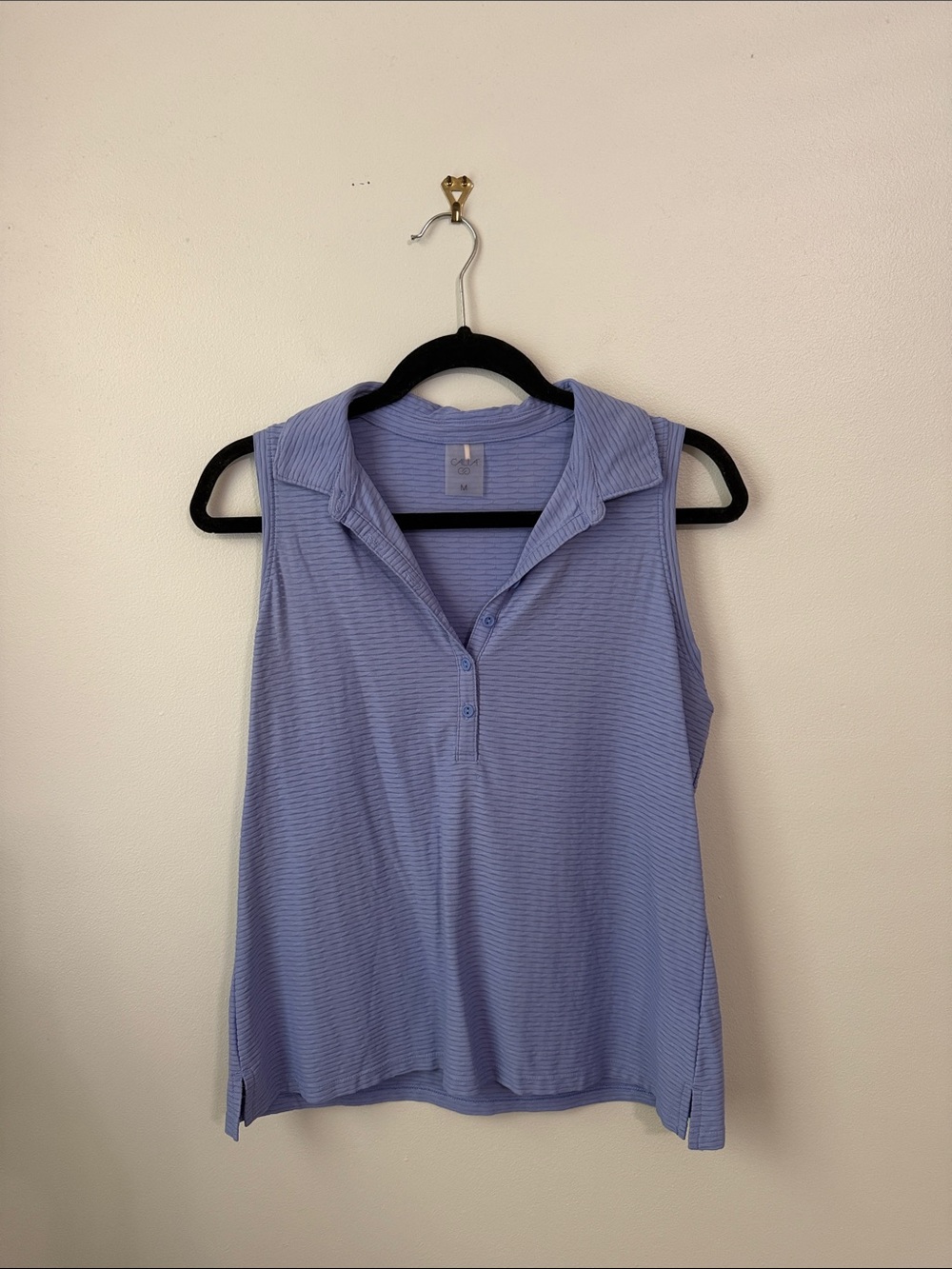 Women’s Calia Light Lavender Ribbed Golf Polo